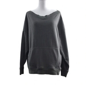 Fabletics‎ Gray Sweatshirt Womens Medium Cotton Pullover